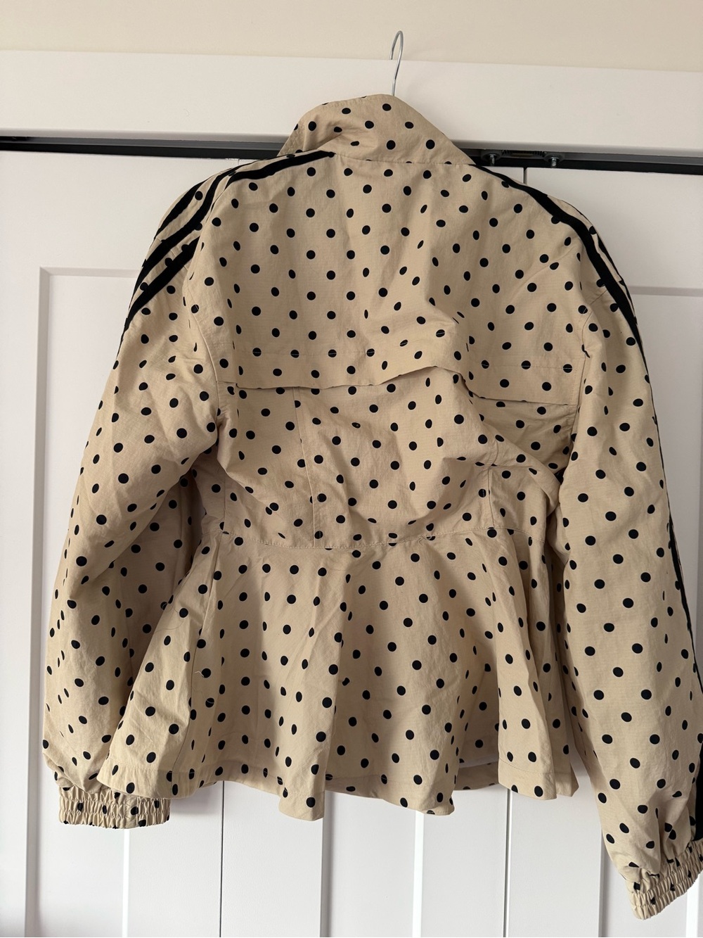 adidas Originals x ASOS regular fit polka dot track jacket in stone Size Small - Picture 3 of 11